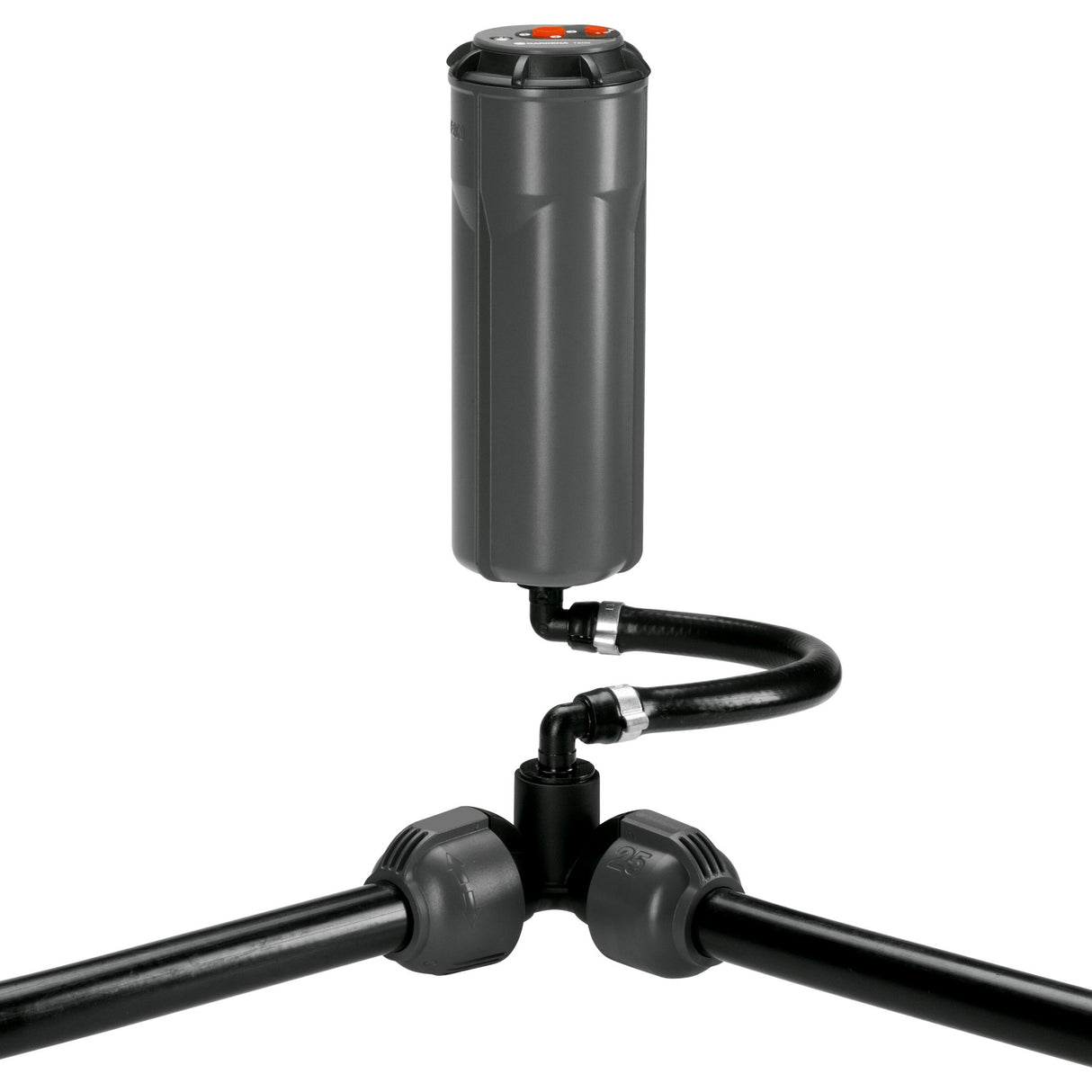 Gardena hjørnestykke 25 mm x 3 4 indvendig gevindforbindelse (sort grå)