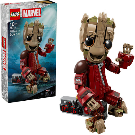 Lego marvel large i ravager jumpsuit - bygbart superheltelegetøj til børn - 76341