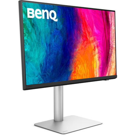 Benq PD2730S 27 5K UHD-skærm (hvid sølv, HDMI, DisplayPort, lyd, Thunderbolt 4, USB-C)