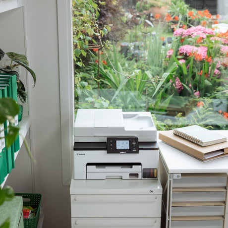Canon maxify gx2051 alt-i-en inkjetprinter med faxfunktion (hvid, print, kopi, scan, fax, Wi-Fi)