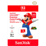 Sandisk nintendo switch 2 mircosd express kort 256 gb hukommelseskort