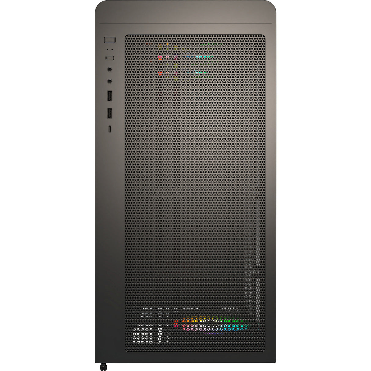 Montech xr wood midi tårnhus (sort | 1x USB-A | 1x USB-C | RGB | vindue)
