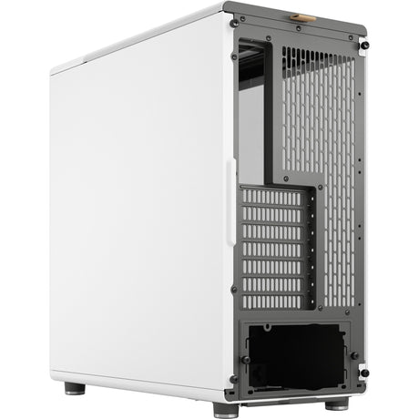 Fractal design nord midi tårnhus (hvid træfarve | 2x USB-A | 1x USB-C | hærdet glas)