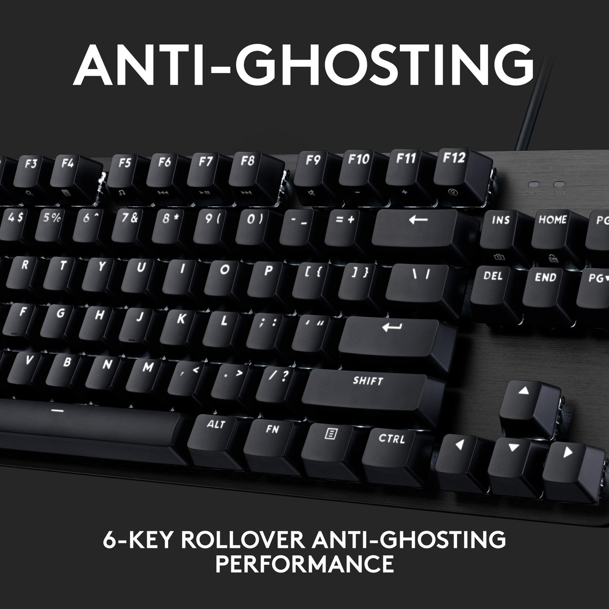 Logitech g413 tkl se mekanisk gaming-tastatur (sort, us-internationalt layout (qwerty), gl taktil, 80 % (tkl))
