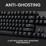 Logitech g413 tkl se mekanisk gaming-tastatur (sort, us-internationalt layout (qwerty), gl taktil, 80 % (tkl))