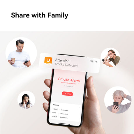 Imou smart røgdetektor - zsm1 bundle (hvid, 3 styk + zg2s smart gateway, zigbee)