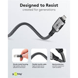 Goobay netværksadapter USB-C 3.2 gen1 til RJ-45 (sort sølv, 2 meter)