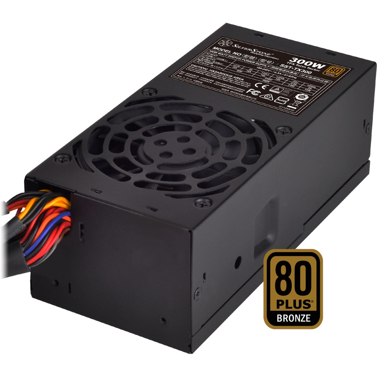 Silverstone tfx tx300 300 watt strømforsyning (sort)