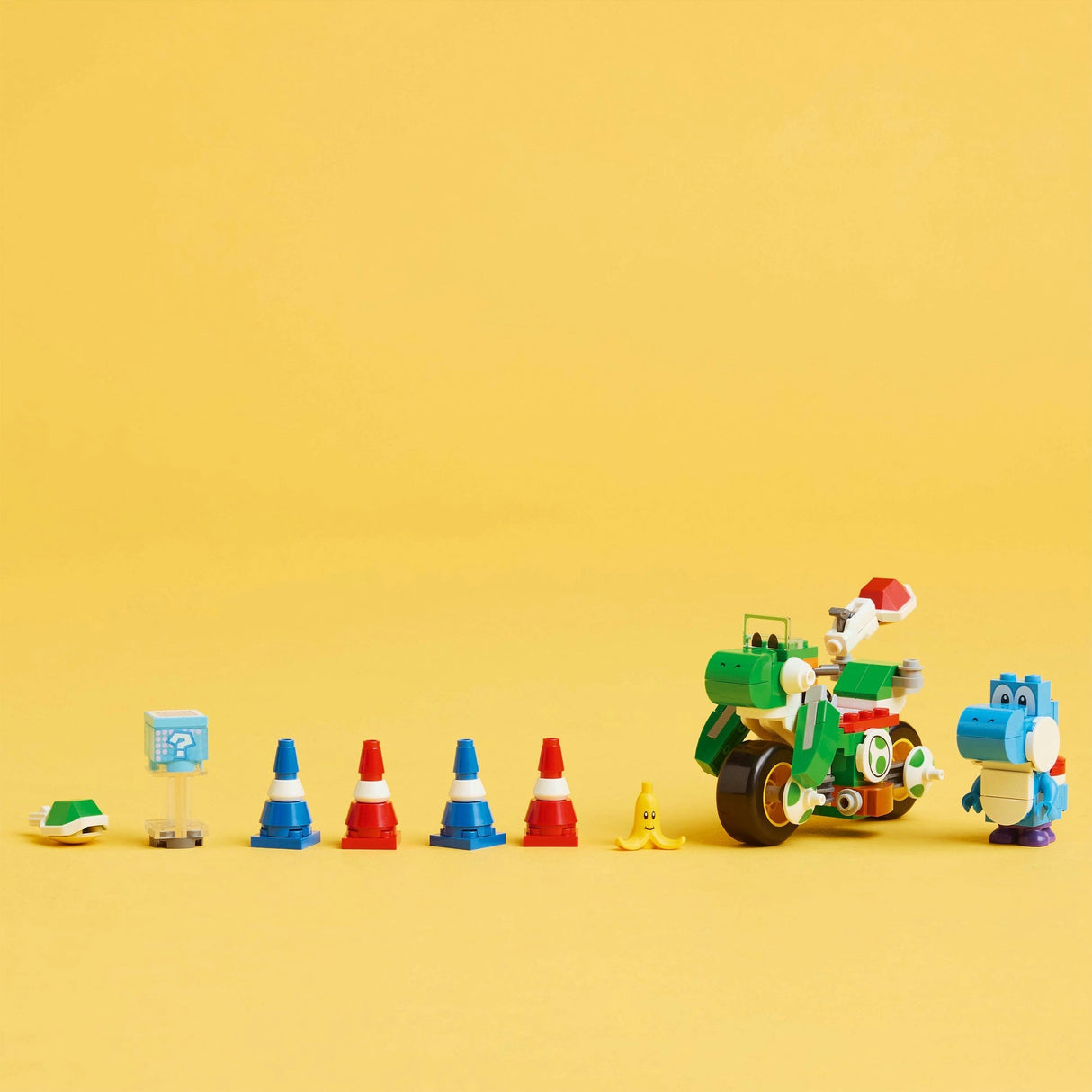 Lego super mario - mario kart - yoshi-crosser byggelegetøj (72031)