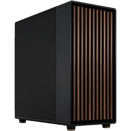 Fractal design nord xl midi tårnhus (sort træfarve | 2x USB-A | 1x USB-C)