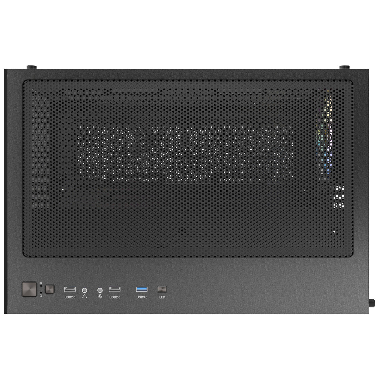 Antec cx600m argb mini tårnhus (sort | 3x usb-a | hærdet glas)