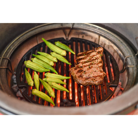 Kamado Joe sear plade til classic i, ii, iii og joe jr. grillstativ (sort, ø 34 cm)