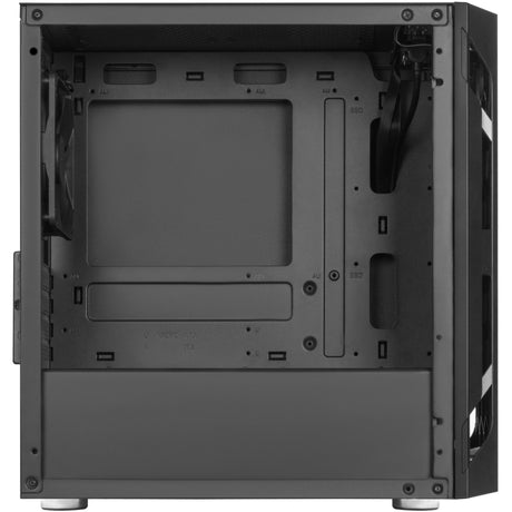 Silverstone sst-fah1mb-g midi tårnhus (sort | 3x USB-A | hærdet glas)