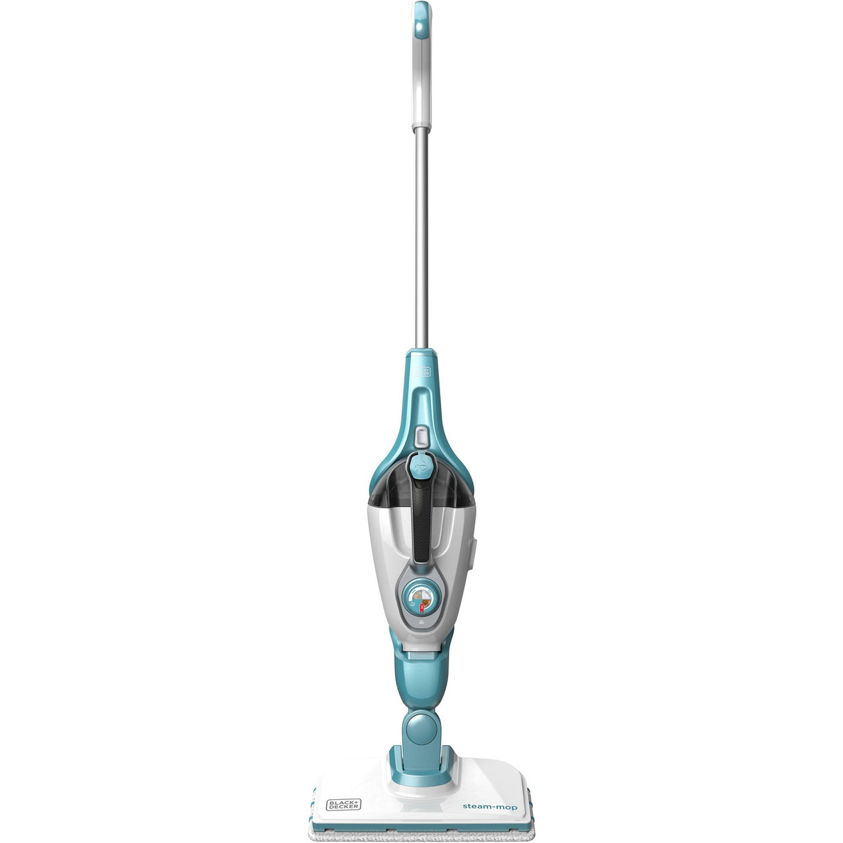 Black+decker fsmh1321 1600w dampmoppe med 6 tilbehør damprenser (hvid blå-grå)