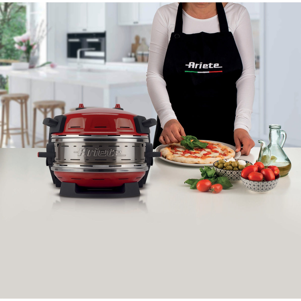 Ariete dobbelt pizzaovn 0927 00 (rød)