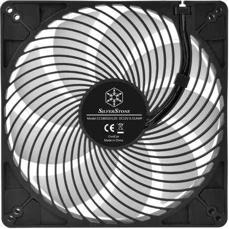 Silverstone air penetrator 184i argb case ventilator (sort, 180 x 180 x 32 mm, pwm)