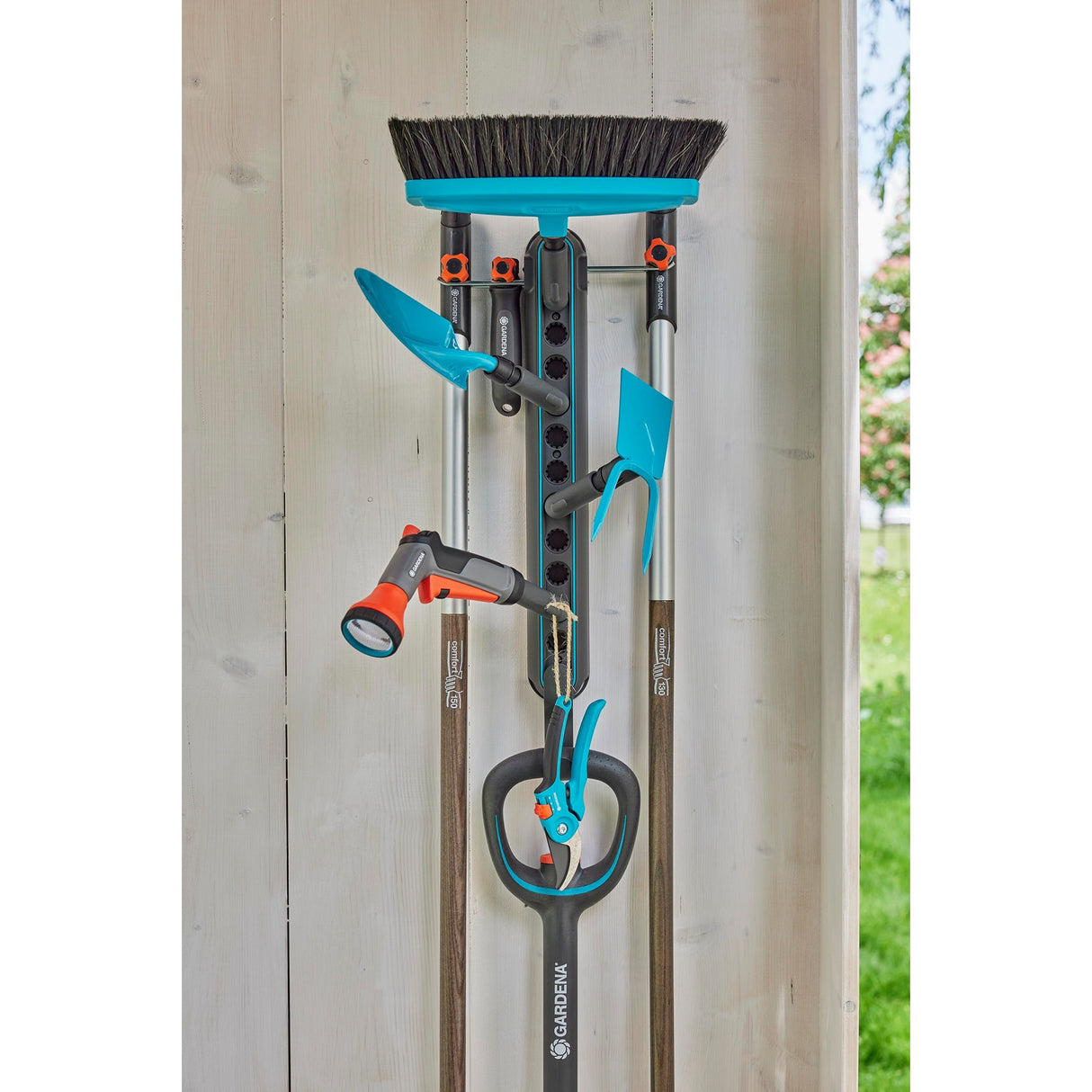 Gardena combisystem værktøjsstativ flex holder (mørkegrå turkis)