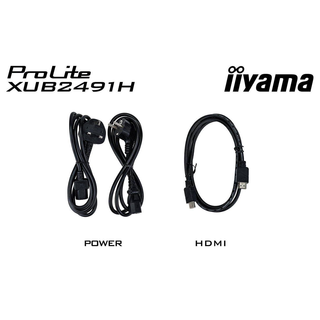 Iiyama prolite xub2491h-b1 23.8 skærm (sort, hdmi, skærmport)