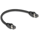 Delock netværkskabel s ftp, rj-45 med kat.8.1 (sort, 0,25 meter)