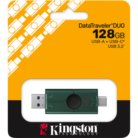 Kingston data traveler duo 128 GB USB stick (grøn sort, dtdeg2 128 GB)