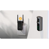 Imou doorbell 2s kit (sort, 2k, helt trådløs)