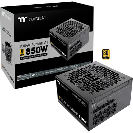 Thermaltake toughpower gt modulær 850 watt strømforsyning (sort, 4x pcie)