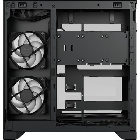 Fractal design pop 2 vision rgb midi tower behuizing (zwart | 1x usb-a | 1x usb-c | rgb | tempered glass)