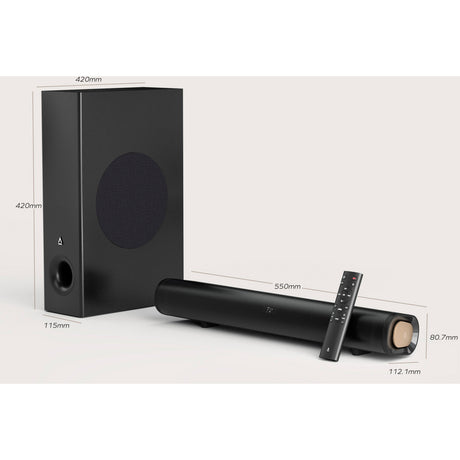 Creative stage pro soundbar (sort, HDMI 2.0, Bluetooth, USB-lyd)