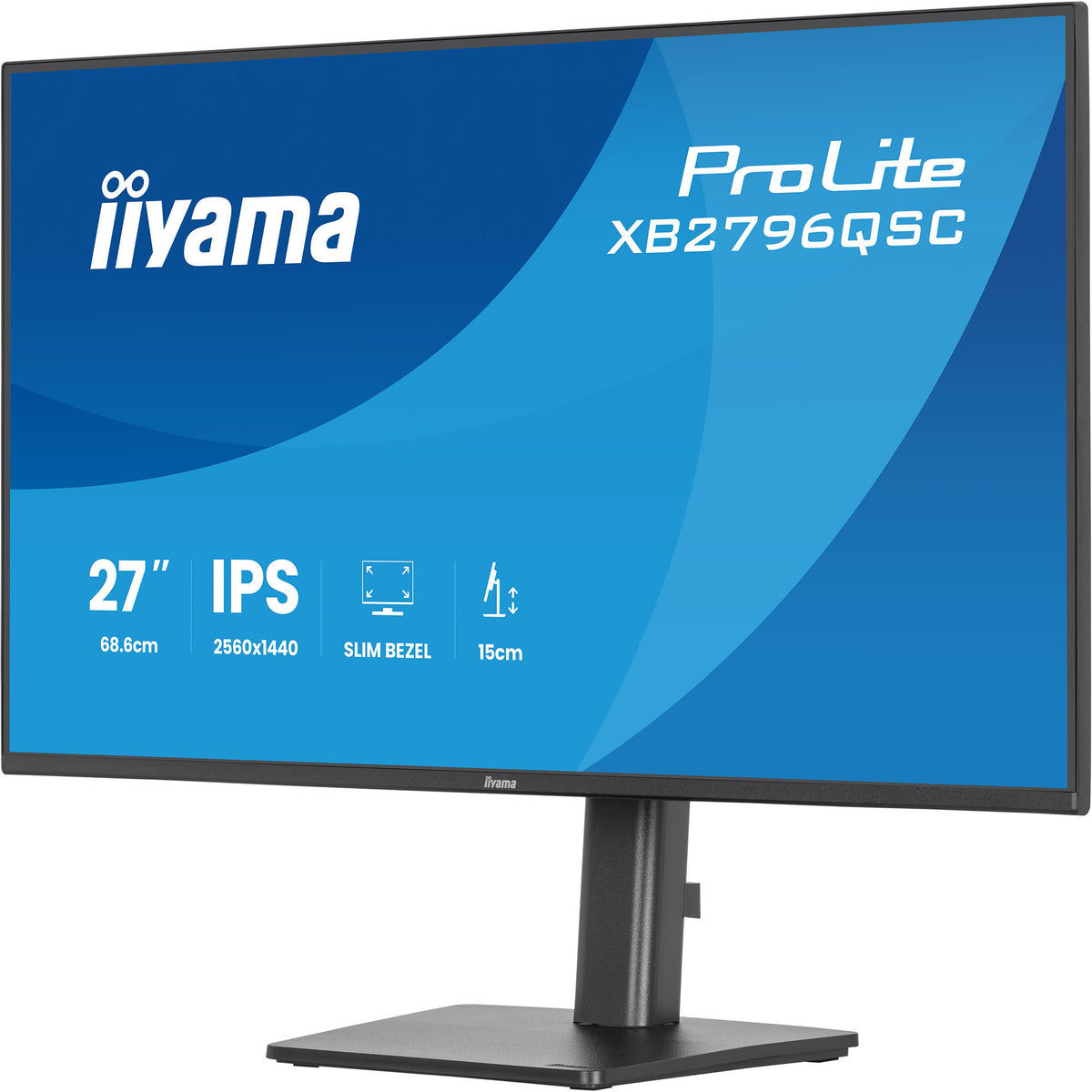 Iiyama prolite xb2796qsc-b1 27 skærm (sort (mat), 75 Hz, HDMI, USB-C, lyd)