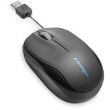 Kensington pro fit udtrækkelig mobilmus (sort, 1000 dpi)