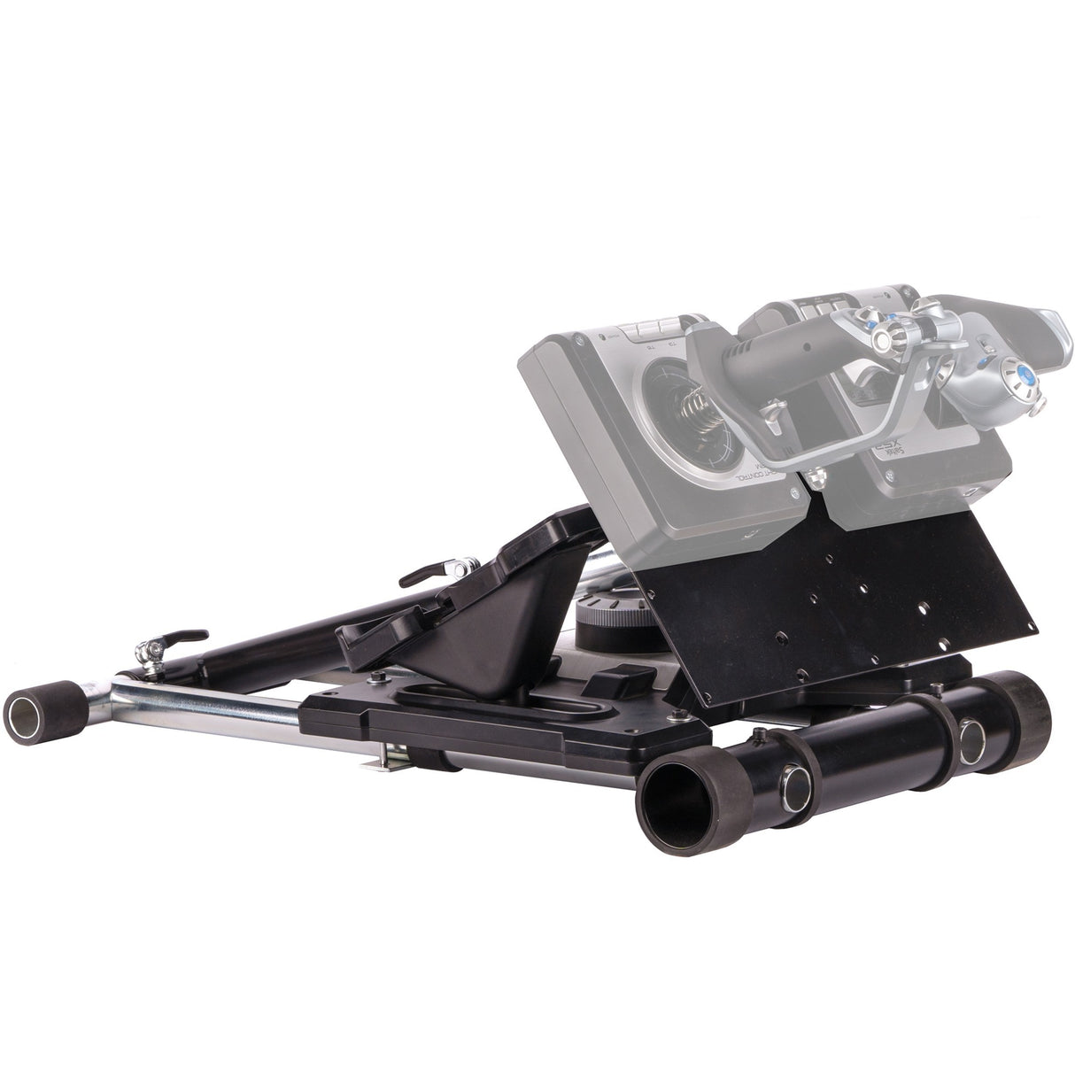 Hjulstander pro deluxe v2 thrustmaster hotas warth holder (sort, til thrustmaster hotas warthog, saitek x-55, x52, pro og x65)