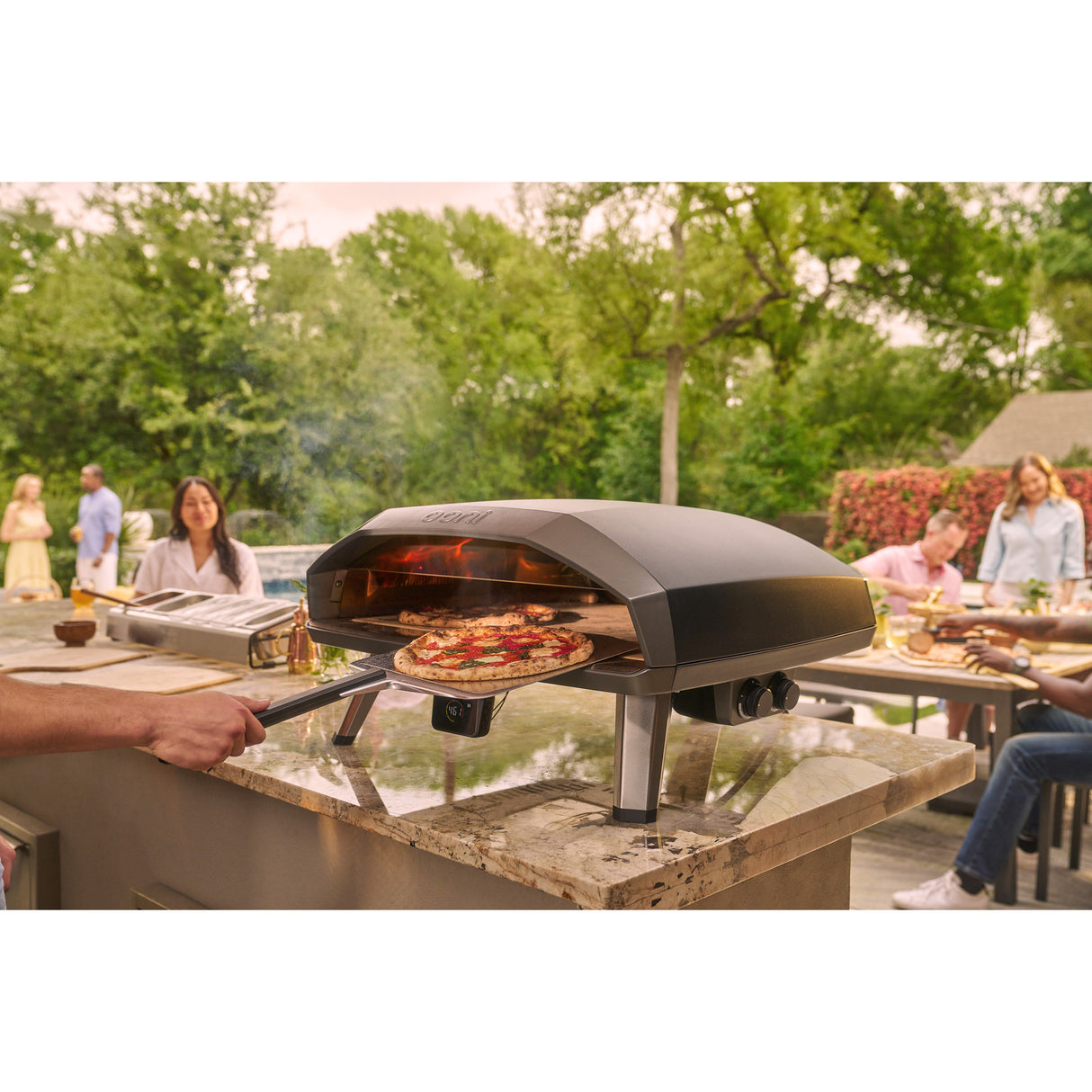 Ooni koda 2 max gasdrevet pizzaovn pizzaovn (20" pizza, dobbelt-zone madlavning)