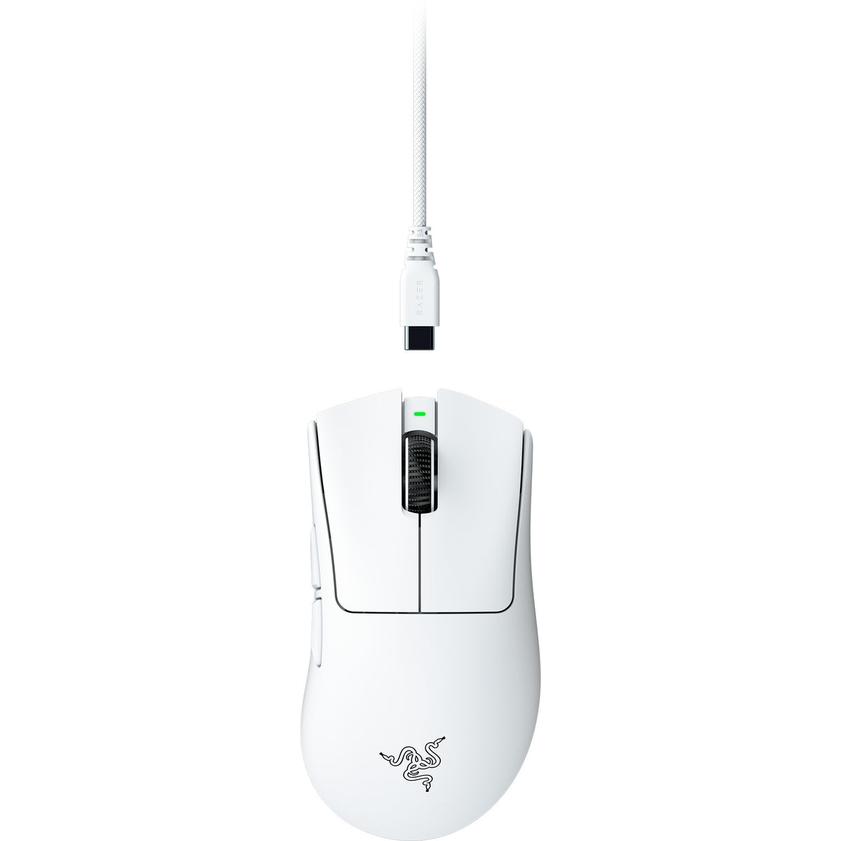 Razer deathadder v4 pro gaming mus (hvid, op til 45.000 dpi, 8000 hz)