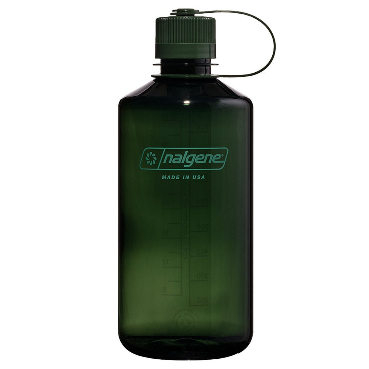 Nalgene small mund sustain vandflaske, 1 liter drikkedunk (lyseblå)