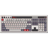 8bitdo retro mekanisk tastatur n udgave (grå, us-layout (qwerty), kailh box hvid, 100%, bluetooth lavenergi, trådløs 2.4g, usb)