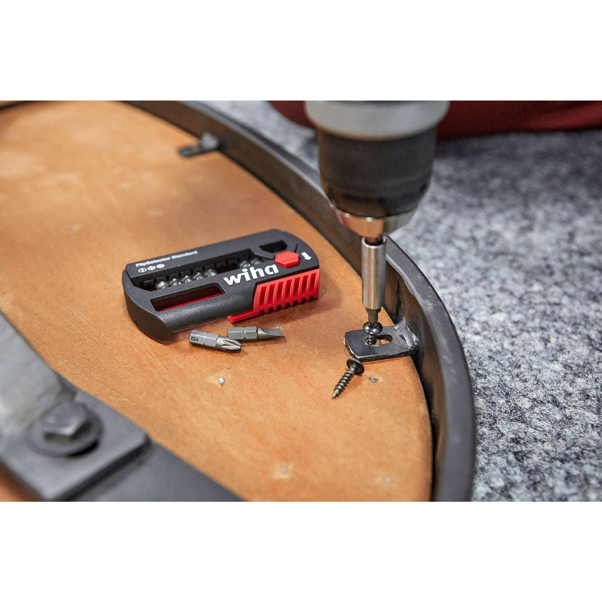 Wiha bit sæt flip vælger standard 25 mm (sort rød, torx® 13-delt 1 4 c6.3 med bælteclips)