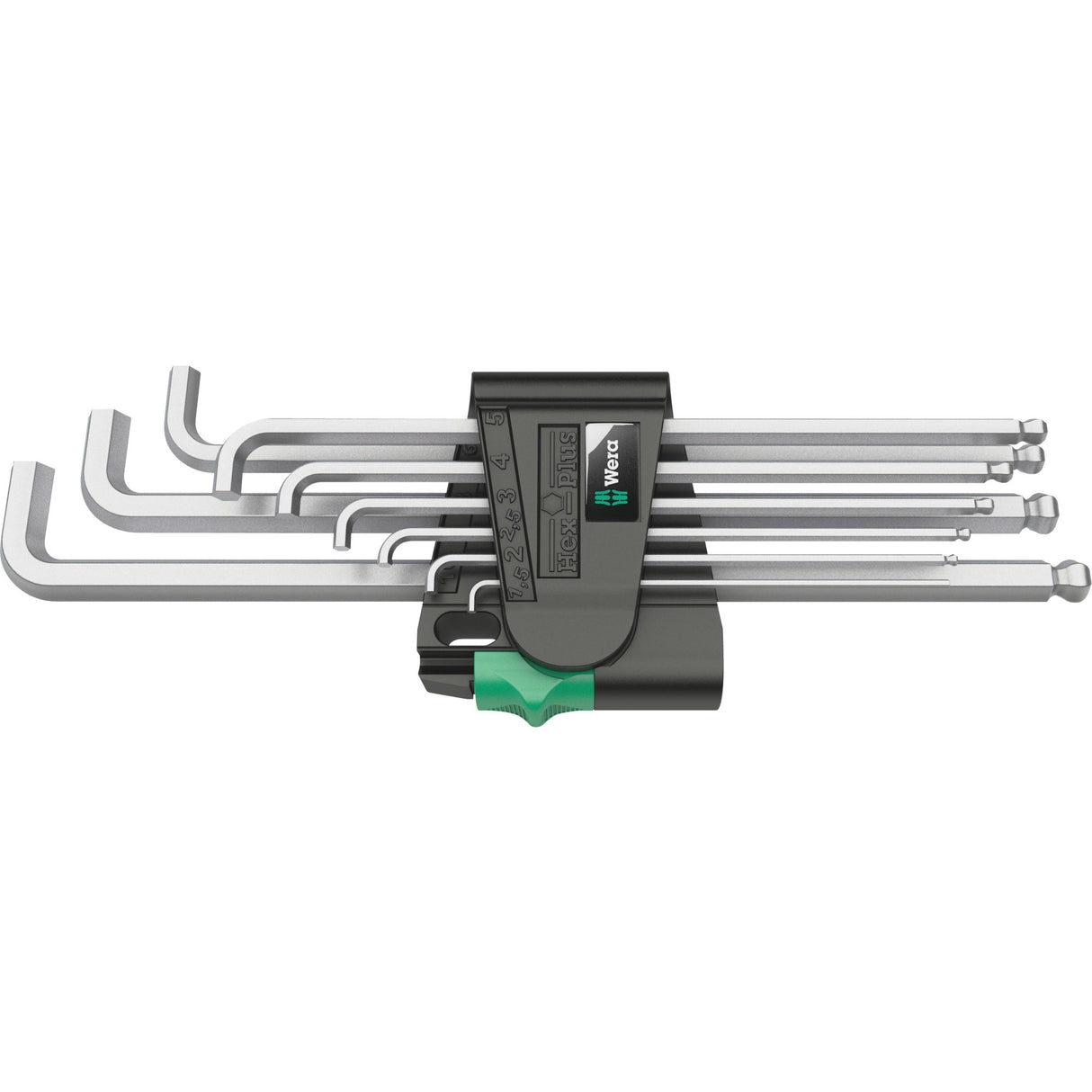 Wera unbrakonøglesæt 950 9 hex-plus 4 (krom, 9 dele)