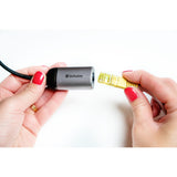 Verbatim USB 3.2 gen 1-adapter, USB-C > RJ-45 (sølvsort, 10 cm, gigabit LAN 10 100 1000 mbit s)