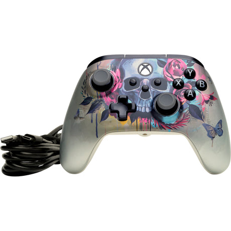 Powera advantage plus kablet controller til xbox series x|s - bloom gloom (sølv, xbox series x|s, xbox one, pc)
