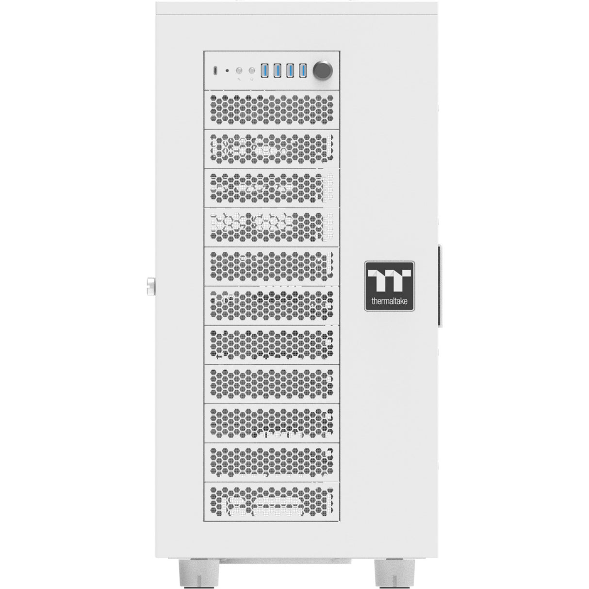 Thermaltake ax700 tg snestort tårnhus (hvidt | 4x USB-A | 1x USB-C | hærdet glas)
