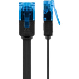Goobay cat 6a flat patch kabel u utp, 5 meter kabel (sort blå)