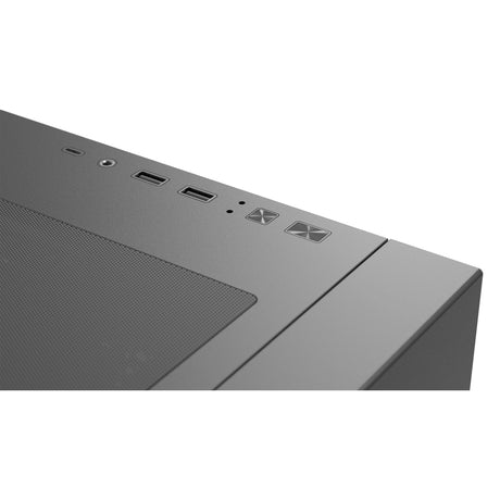 Aerocool b502a midi tårnhus (sort | 2x USB-A | 1x USB-C | RGB)
