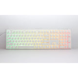 Ducky one 3 classic pure white, tastatur (hvid, us-layout, cherry mx blue, rgb led, double-shot pbt, hot-swappable, quack mekanik)