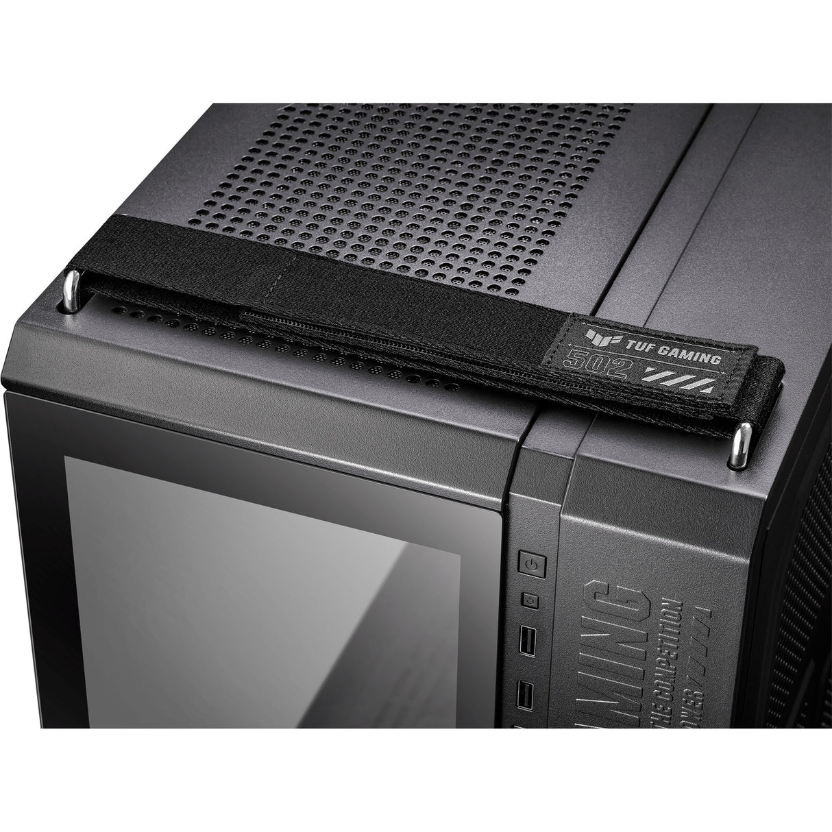 Asus tuf gaming gt502 plus midi tårnhus (sort | 2x USB-A | 1x USB-C | hærdet glas)