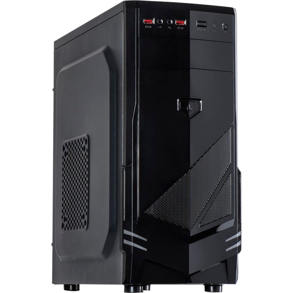 Inter-tech b-30 midi tårnhus (sort | 2x USB-A)