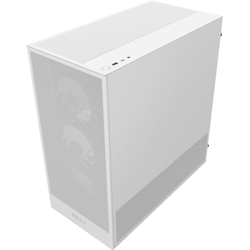 Nzxt h5 flow rgb v2 midi tårnhus (hvid | 1x usb-a | 1x usb-c | rgb | hærdet glas)