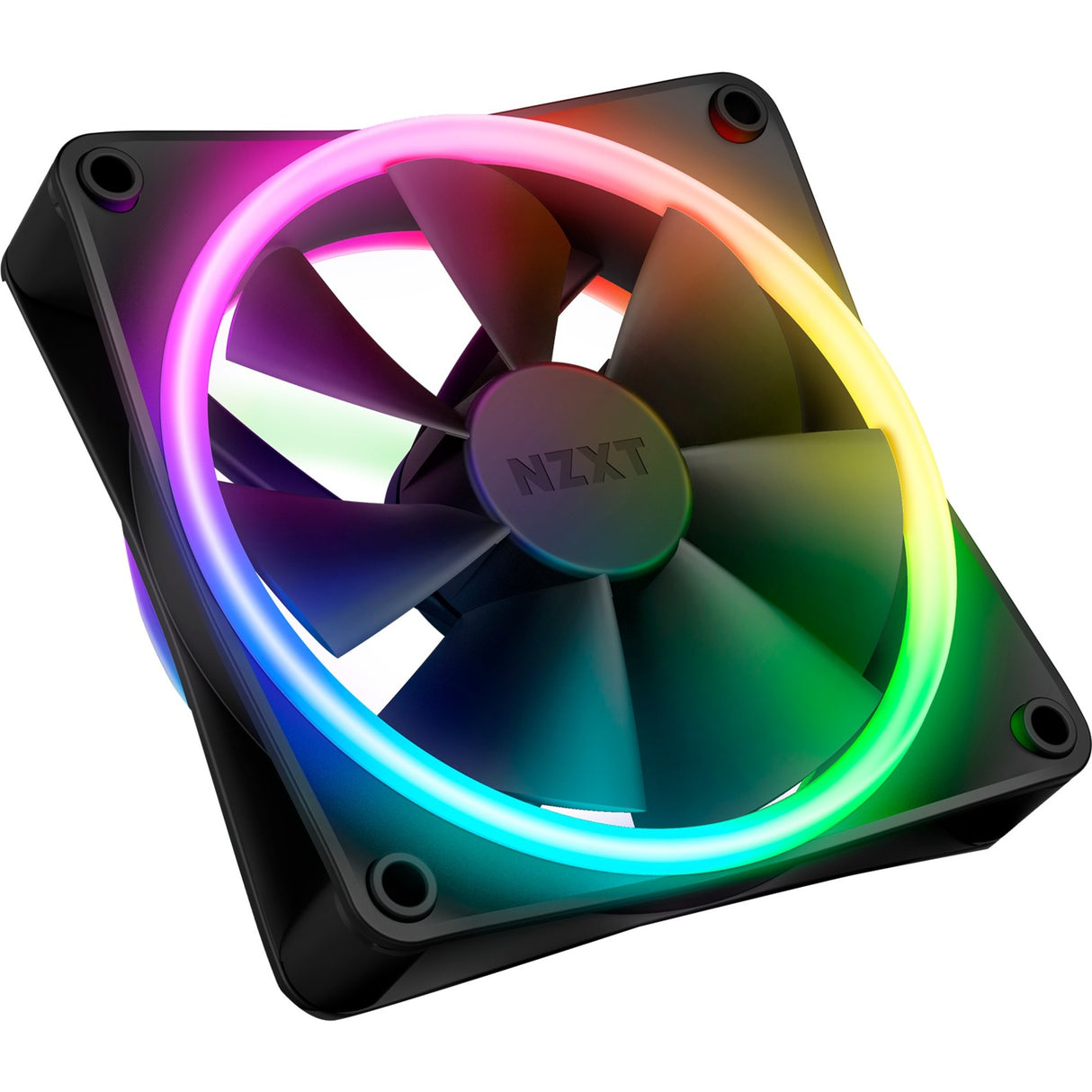 Nzxt f120 rgb duo ventilator (sort, 120 x 120 x 25 mm, pwm, uden controller)