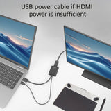 Akt-tilslutning hdmi til displayport-adapter, 4k@60hz (sort)