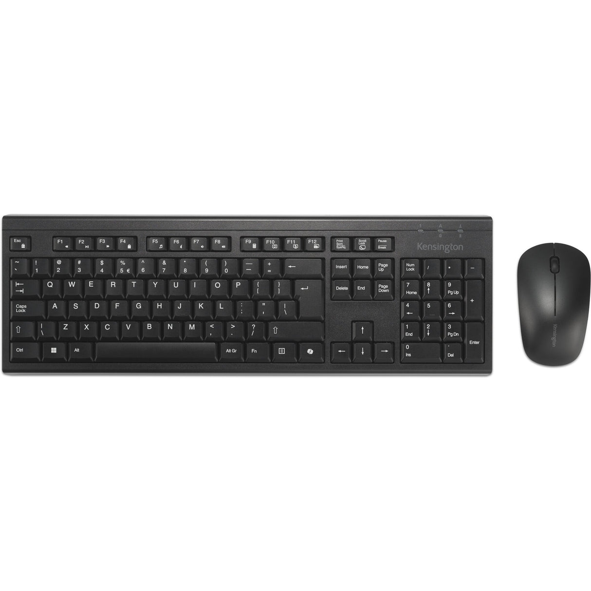 Kensington km270 eq genopladeligt skrivebordssæt – trådløst skrivebordssæt (sort, us-layout (qwerty), membran, 100 %, bluetooth, 2,4 ghz)