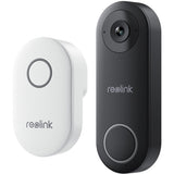 Reolink smart 2k+ kablet poe videodørklokke med klokke (sort)